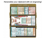 WhiteCoat Clipboard® Trifold - Tactical Brown Occupational Therapy Edition